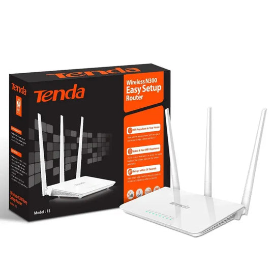 Tenda F3 Wifi Router. (NEW BOX PACK)